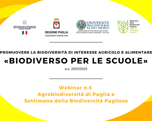 Agrobiodiversità e Settimana della Biodiversità Pugliese - BiodiverSO per le scuole (webinar n.5)